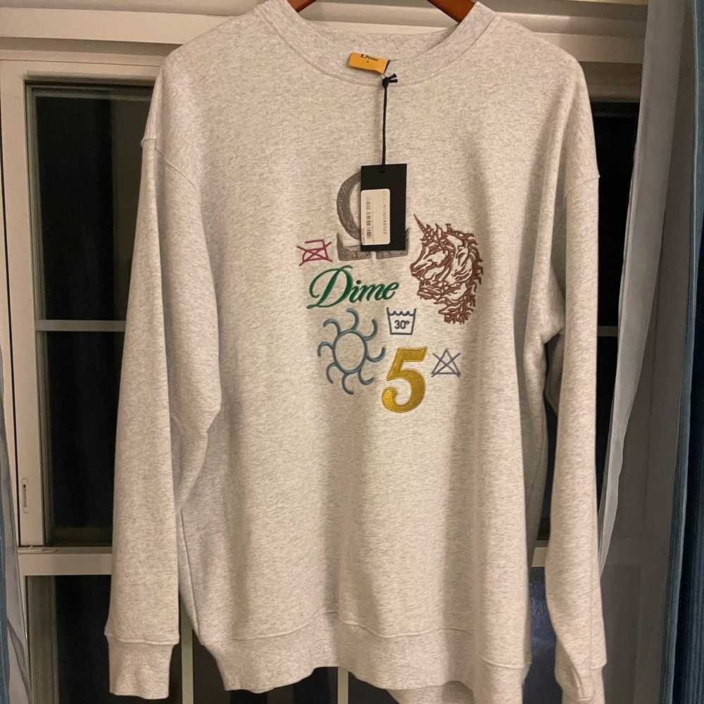Brand new Dime sweatshirt, Color: Gray , size Large